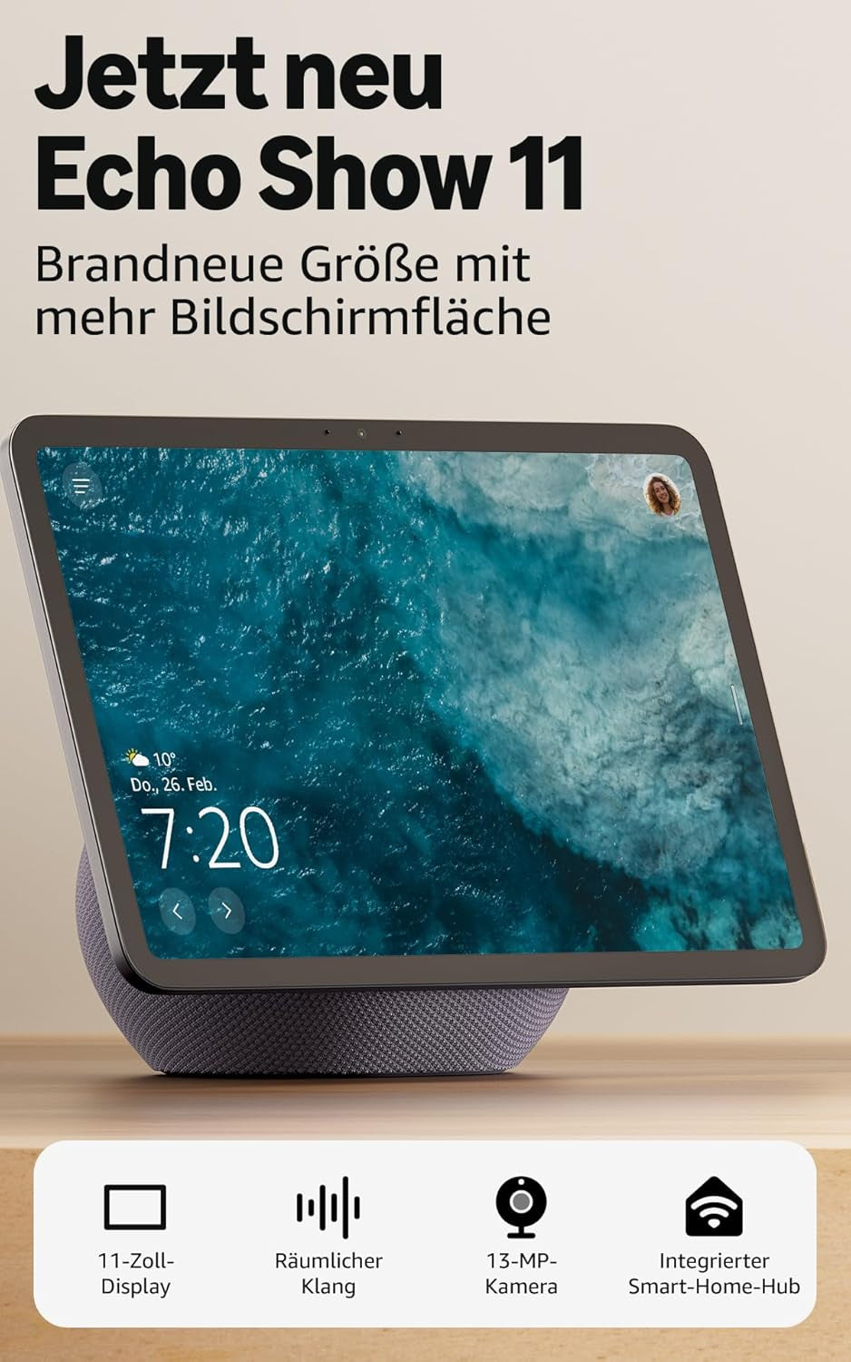 Amazon Echo Show 11 – Smart-Display – 11", Alexa