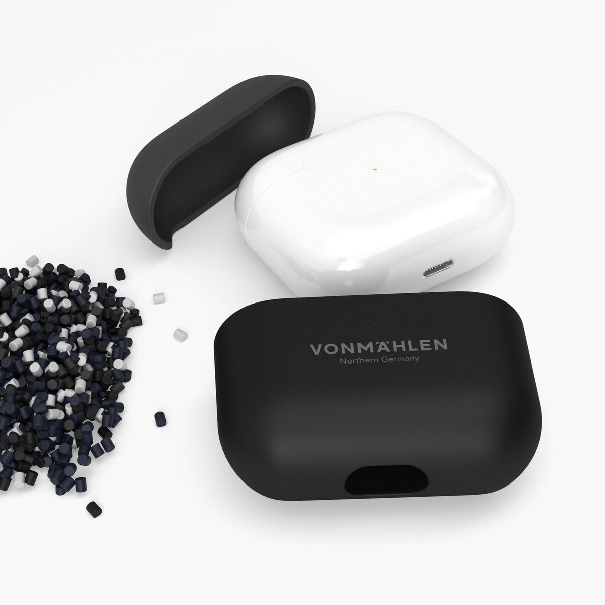 Vonmählen Thin Case – Schutzhülle – für Apple AirPods (4. Generation) – Schwarz