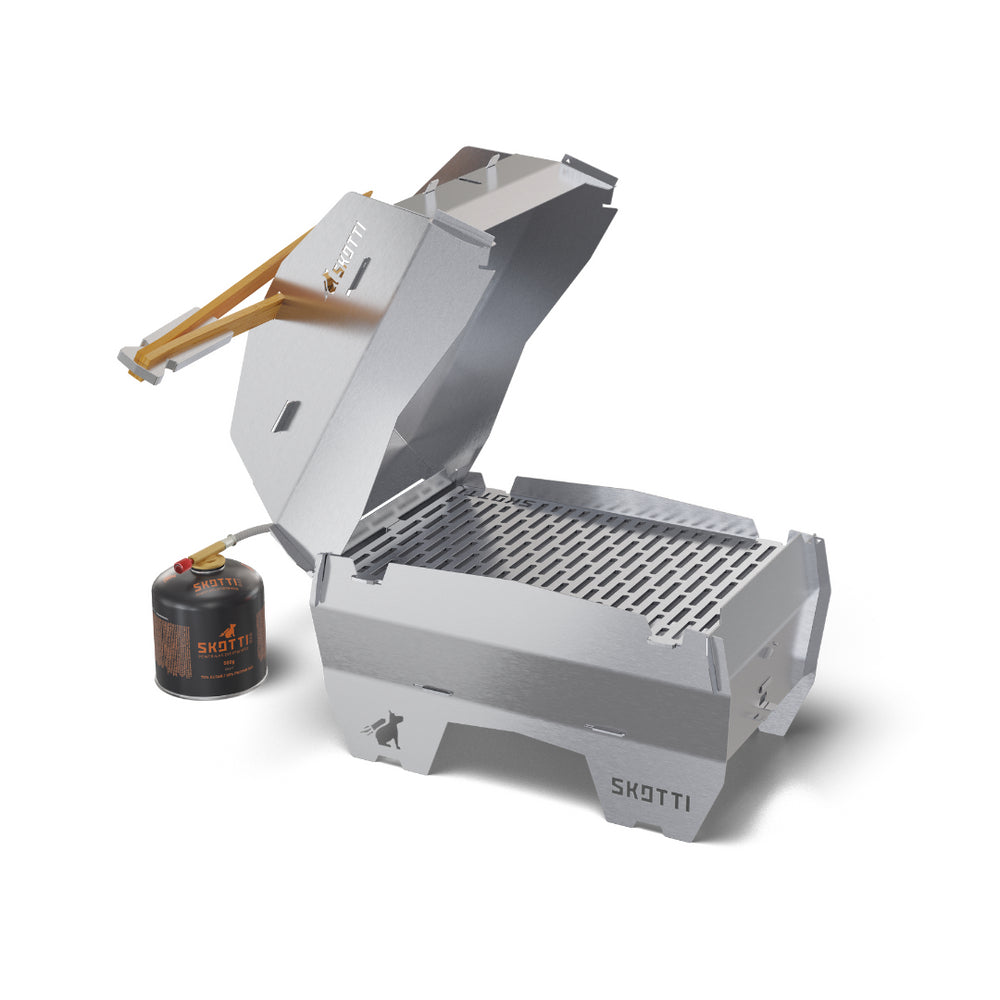 Skotti Deckel – 31,5 × 22 × 19 cm, für Grill, Edelstahl