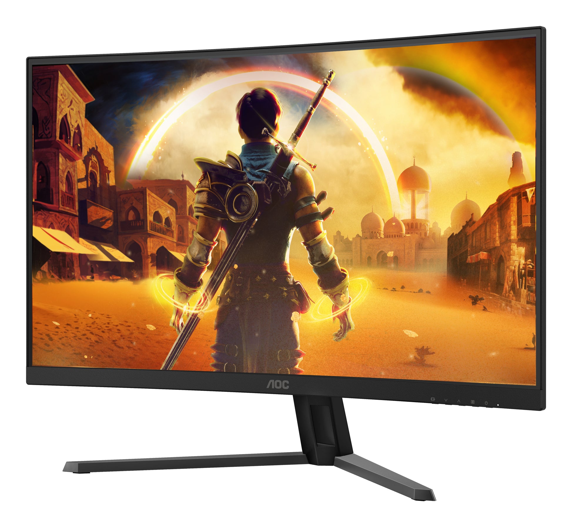 AOC C32G42ZE – Monitor, 31,5", VA, 260 Hz, Gebogen, Adaptive Sync, VESA 100 × 100, Schwarz