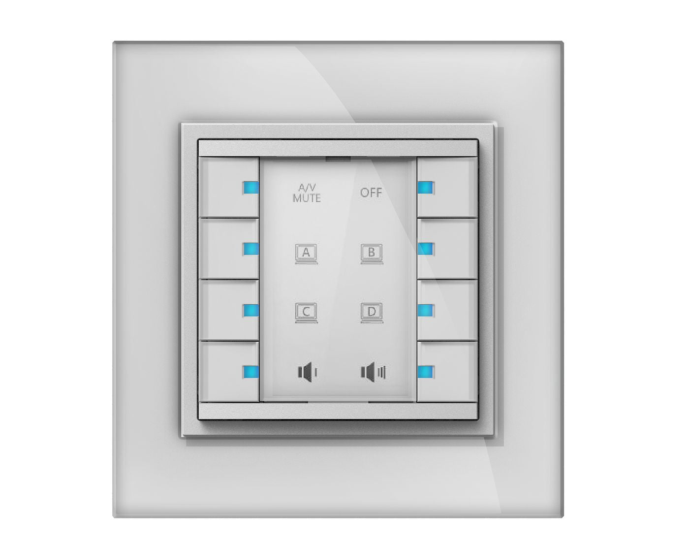 Vivolink Bedienpanel VLCP8B – 8 Tasten, 12 V, Weiss