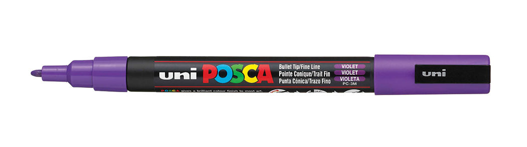 Uni-Ball POSCA PC-3M Acrylmarker – Rundspitze 0,9–1,3 mm – Violett