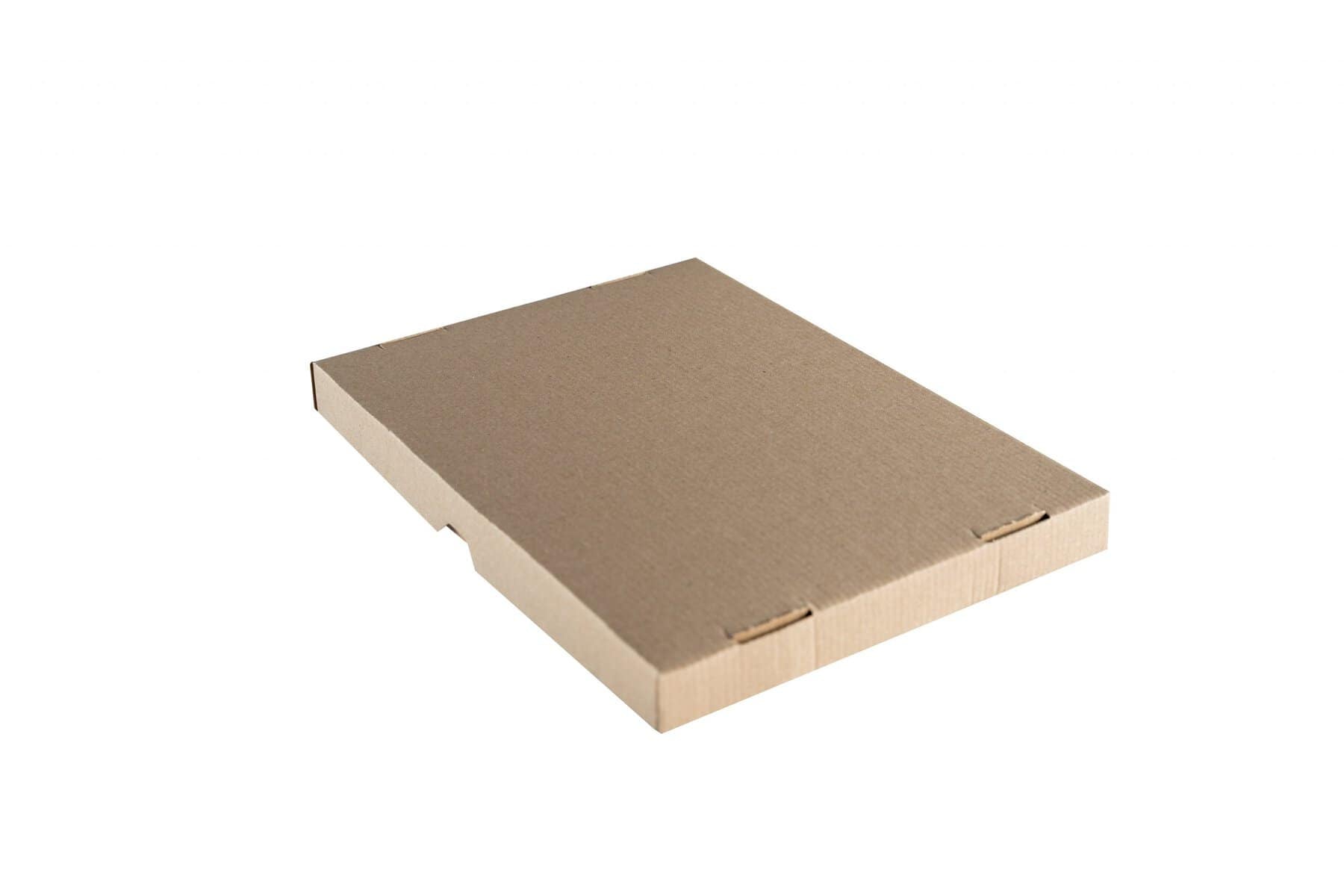 Brieger Stulpschachtel – 301 × 213 × 25 mm, braun, mit Deckel