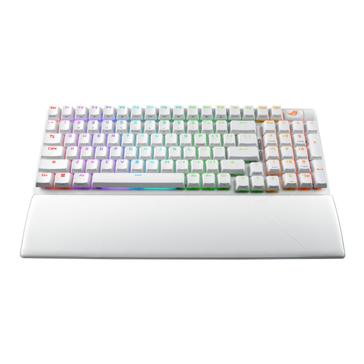 ASUS ROG Strix Scope II 96 – Gaming-Tastatur 96% – Mechanisch, RGB – Bluetooth & 2,4 GHz – Weiss