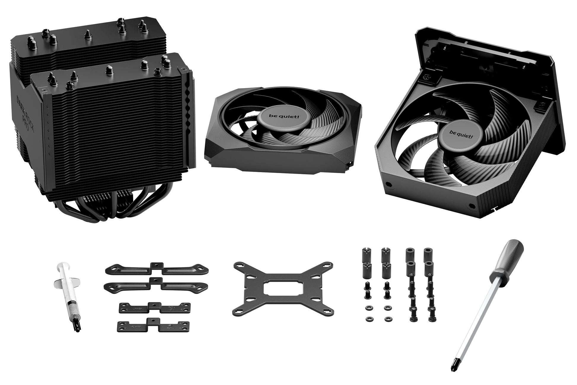 be quiet! be quiet Dark Rock Pro 6 – CPU-Kühler – für AM5/AM4, 1×135 mm, 1×120 mm Lüfter, 300 W TDP, 169 mm, Schwarz