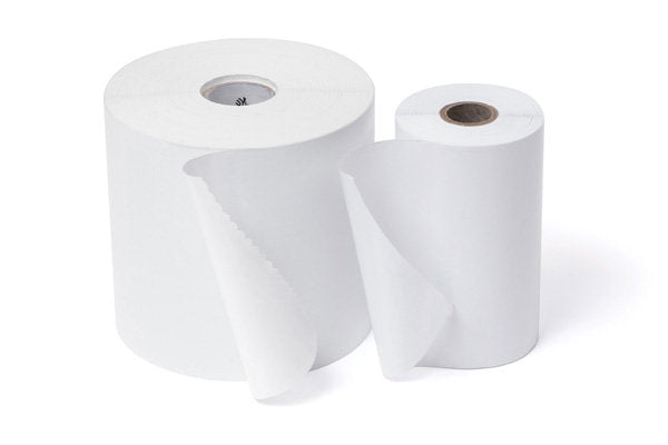 Zebra Druckeretiketten, 50 mm × 100 m, Papier, permanent klebend, 8 Rollen/Packung