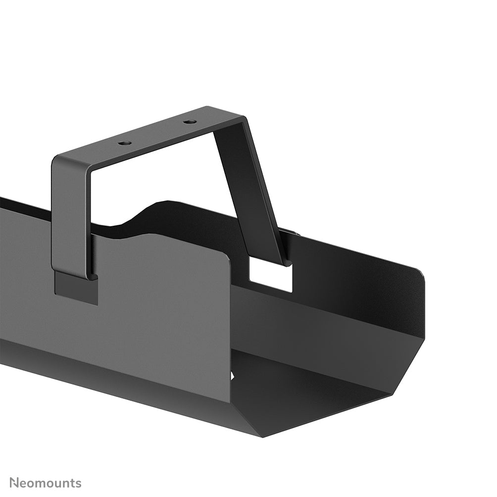 Neomounts ADS07-122BL Kabelwanne – Schraubbefestigung, Schwarz, Stahl, B 600 × H 108 × T 135 mm