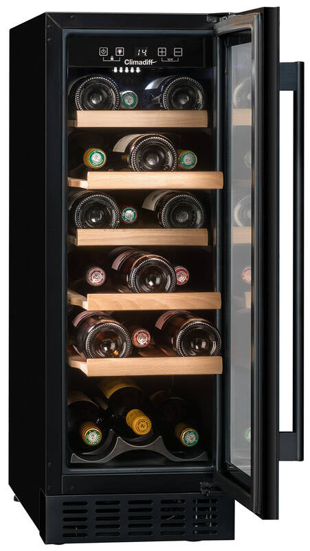 Climadiff Weinkühlschrank CBU20S2B – 57 l, 240 V, Kompressor, Energieeffizienzklasse F
