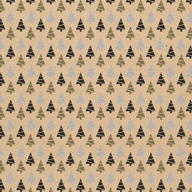 Clairefontaine Geschenkpapier Weihnachten Kraftpapier – 70 cm × 2,0 m – 60 g/m² – 1 Stk.