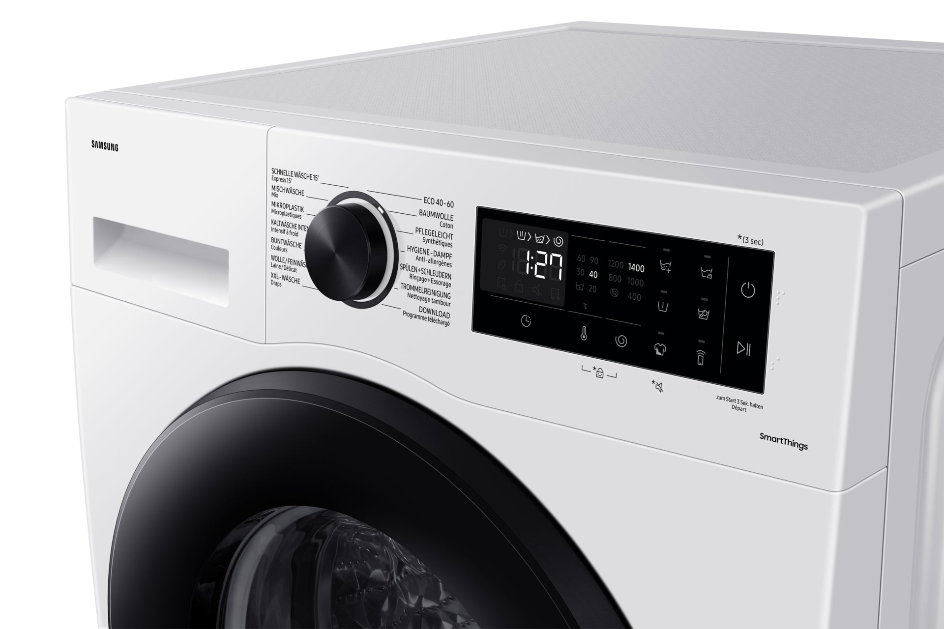 Samsung Waschmaschine WW90CGC04AAEWS, 9 kg, 1400 U/min – Weiss