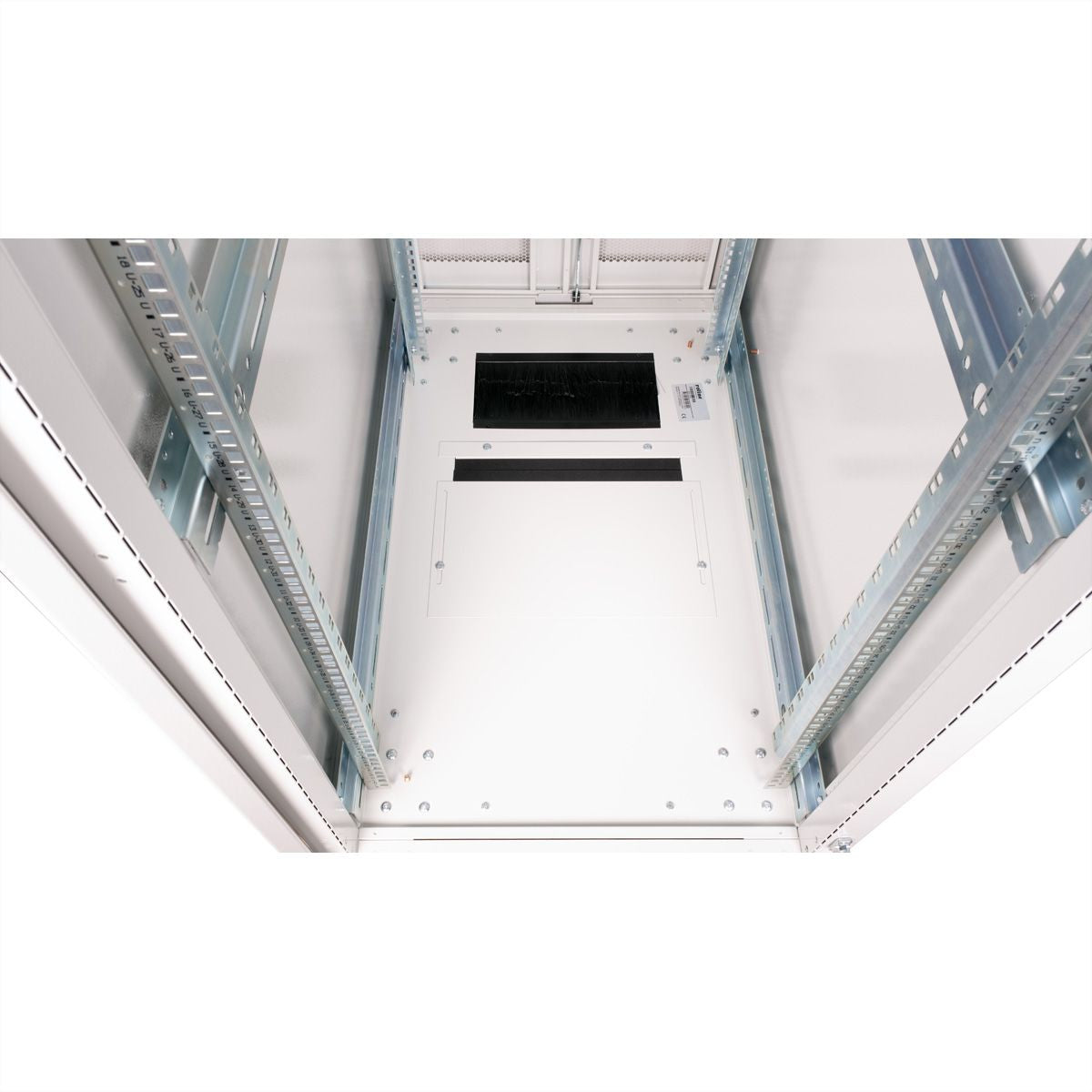 ROLINE Pro – 19" Netzwerkschrank 42U, IP20, abschliessbar, 600 × 1000 × 1970 mm, grau, Stahl