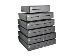 apg Solutions 4001 – Kassenschublade, 4 Scheine/8 Münzen, 457 × 424 × 107 mm, Schwarz