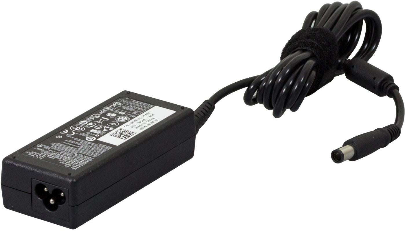 DELL Netzteil 65 W, 19,5 V – DC-Stecker 7,4 mm, Eingang IEC C6 (Netzkabel nicht inkl.) – für DELL Laptops