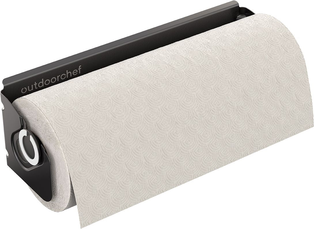 OUTDOORCHEF Küchenrollenhalter Stahl (pulverbeschichtet), 27,2 × 9 × 9 cm, für magnetische Oberflächen