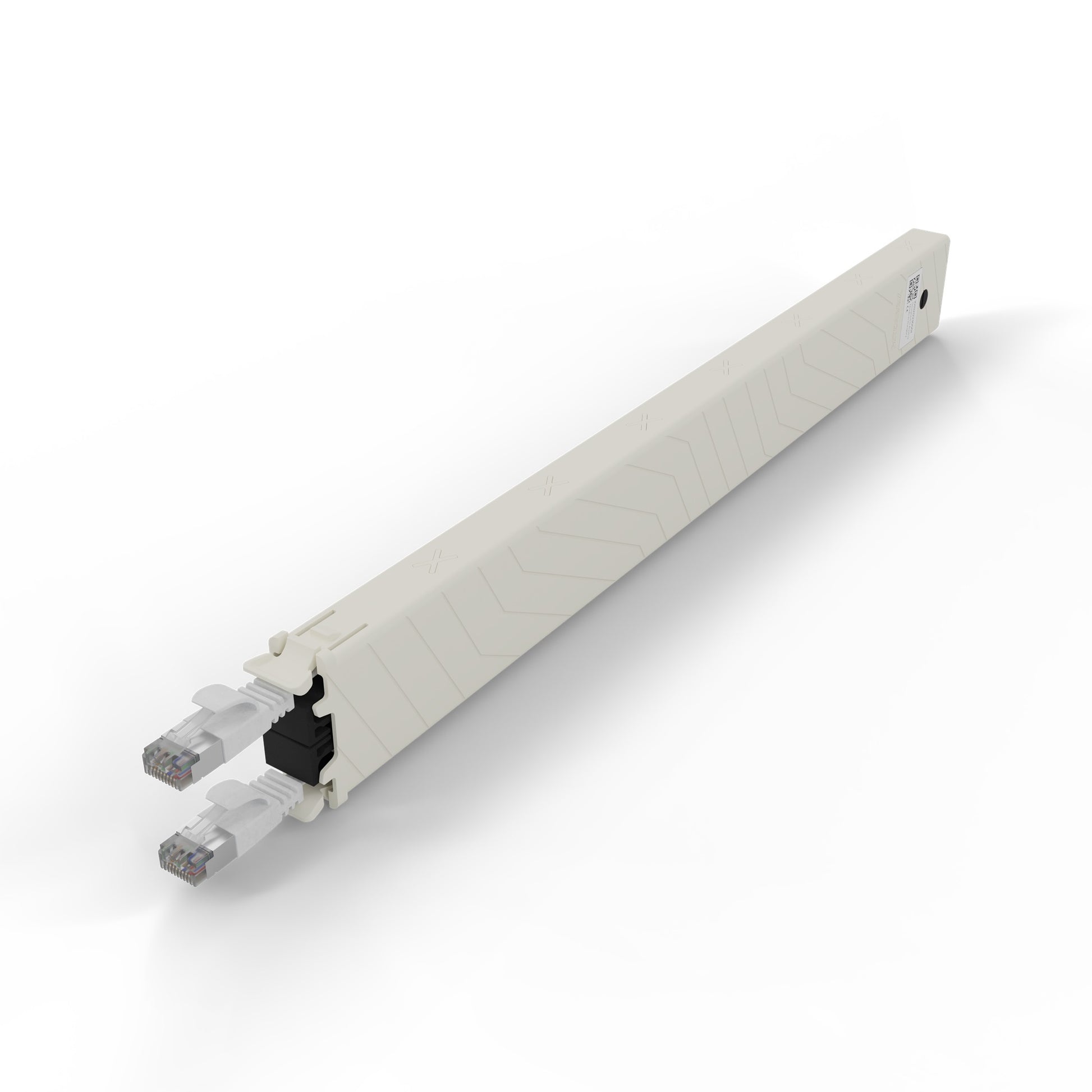 PATCHBOX .one Cassette Patchkabel – Cat6a U/FTP (STP), 0,8 m, Weiss, RJ-45–RJ-45