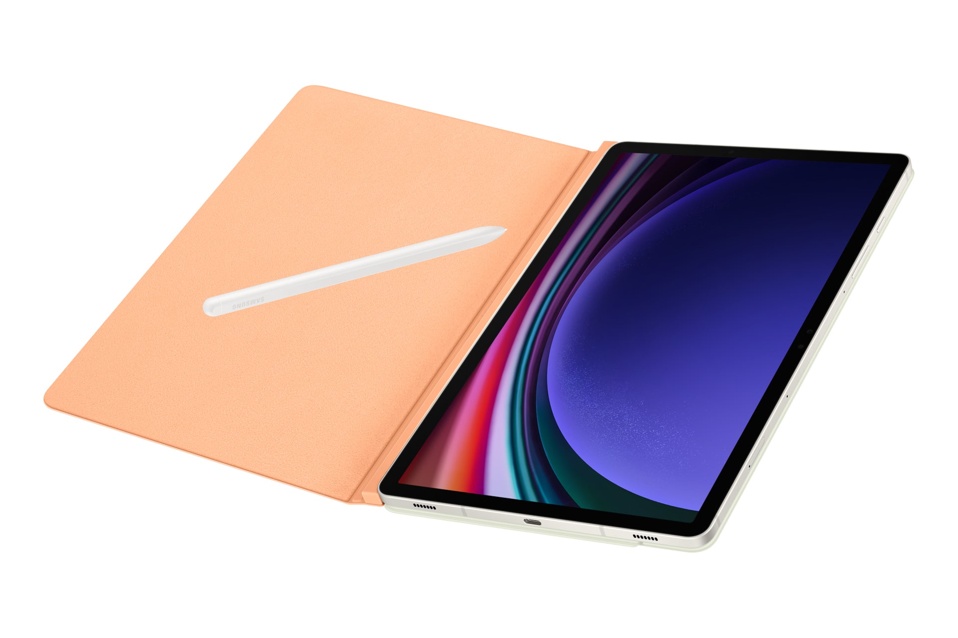 Samsung Book Cover EF-BX710 Notebook-Schutzhülle – für Galaxy Tab S9, S9 FE (11"), Kunststoff, Orange