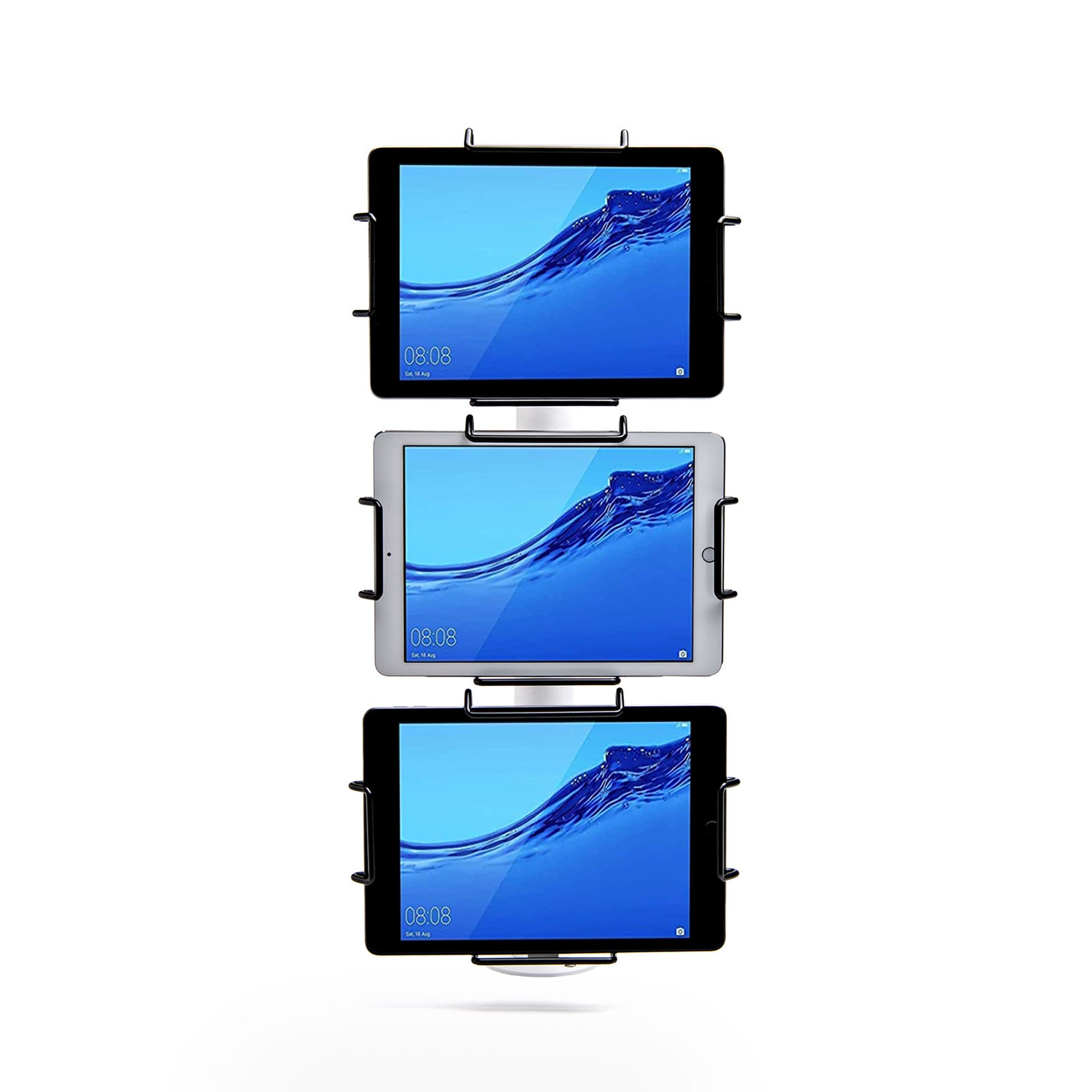 Star Micronics MUNITE TRI Tablet-Tischhalterung – für Tablets 10–32", 3 Tablets, neigbar