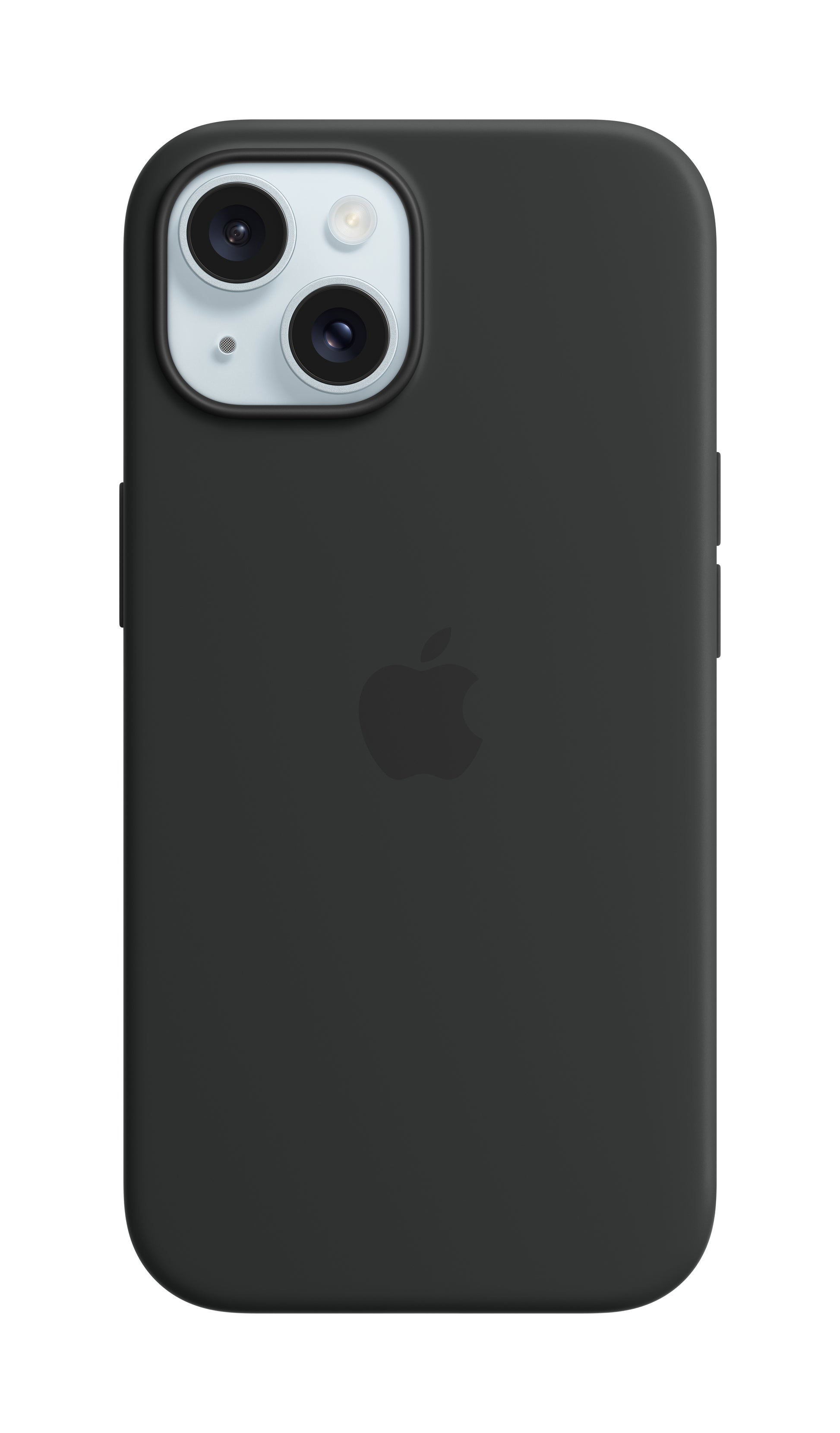 Apple Backcover – für Apple iPhone 15 – schwarz – Silikon – MagSafe-kompatibel
