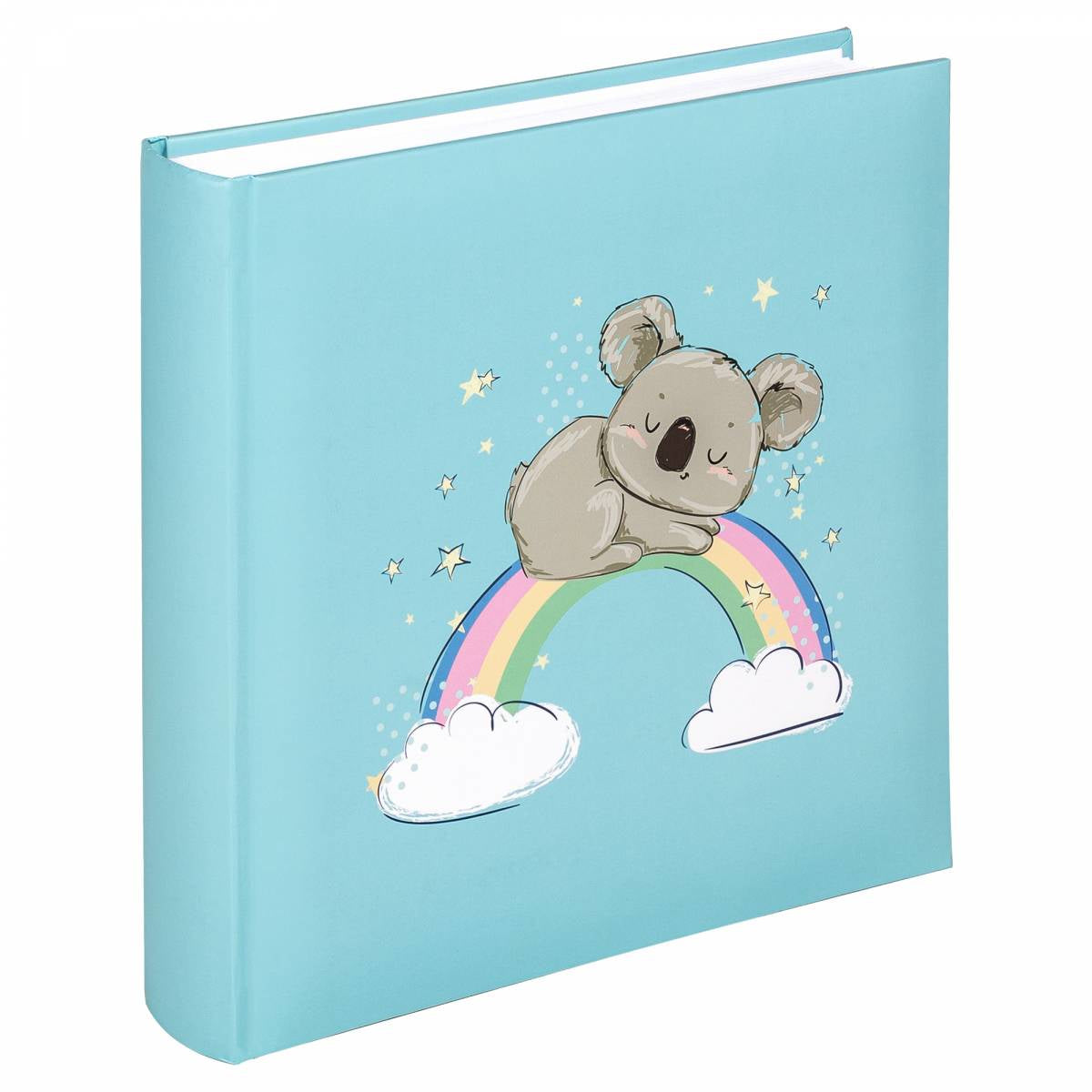 Walther Design Walther Fotoalbum Baby Dreamer – für 250 × 260 mm, blau, mit Pergaminzwischenblättern, Karton