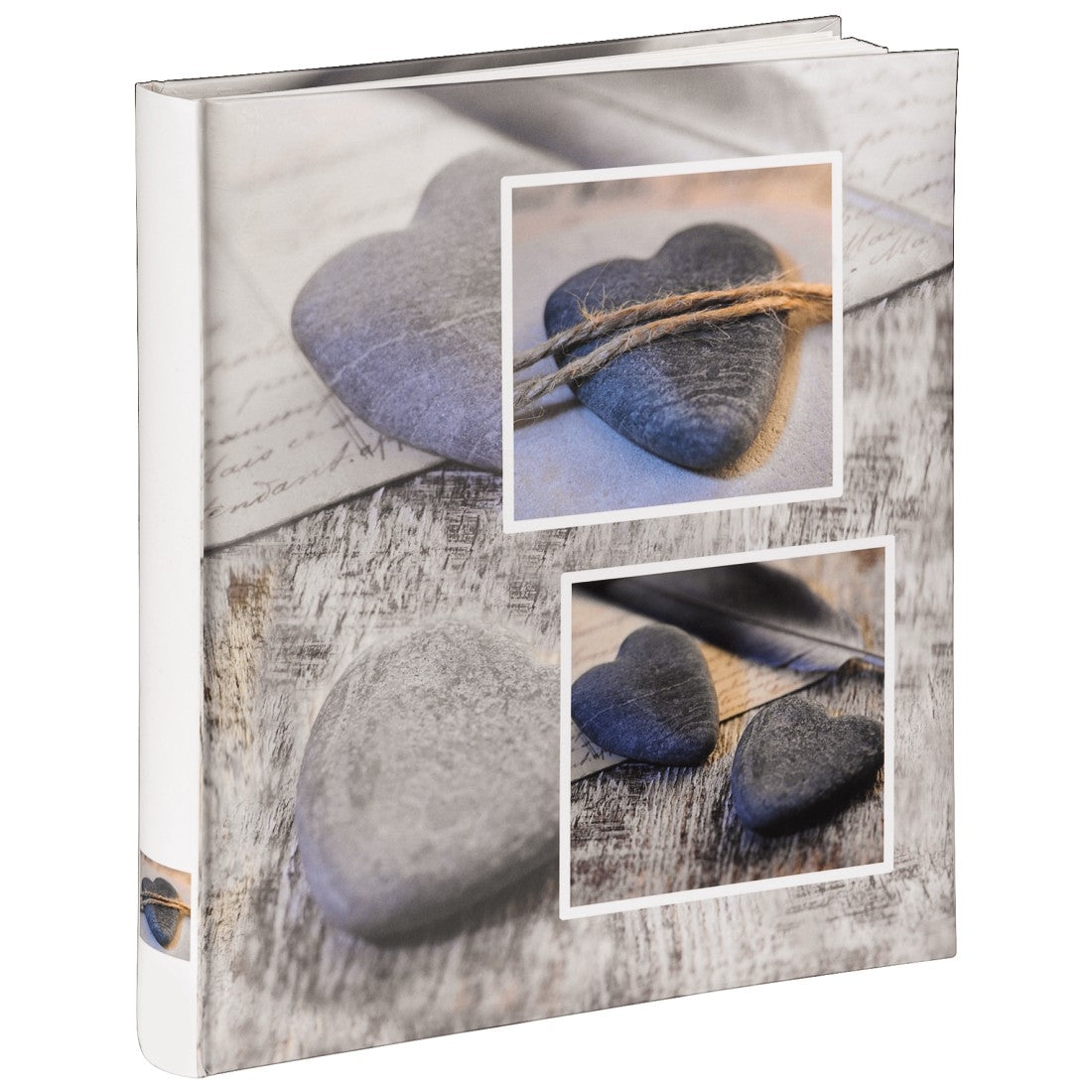 Hama Fotoalbum – für 290 × 320 mm, grau, mit Pergaminzwischenblättern, Karton