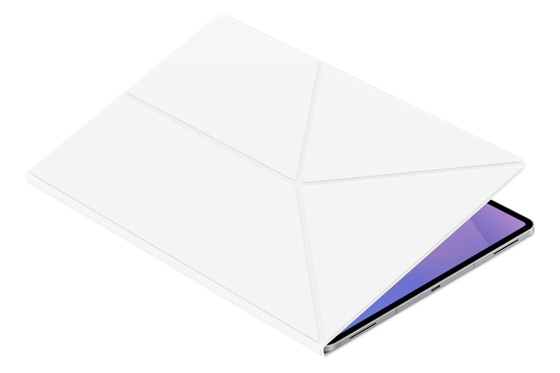 Samsung Tab Smart Book Cover Notebook-Schutzhülle – für Galaxy Tab S11 Ultra, 14,6", Kunststoff, Weiss
