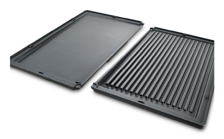 Solis Flache Grillplatte 7951 – 40,8 × 26 × 4,5 cm, schwarz – für Deli Grill 7951