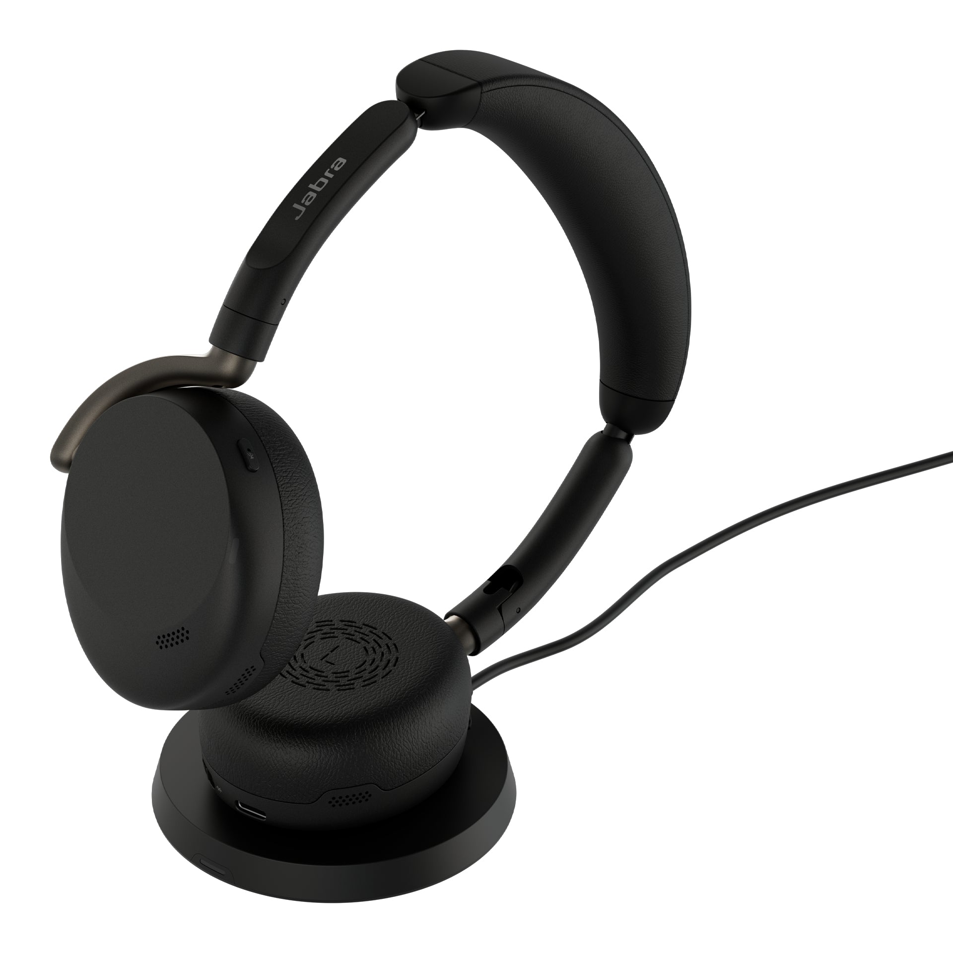 Jabra Evolve3 65 Flex Office-Headset – On-Ear, Stereo, BT, MS Teams zertifiziert, mit USB-A-Dongle, Schwarz