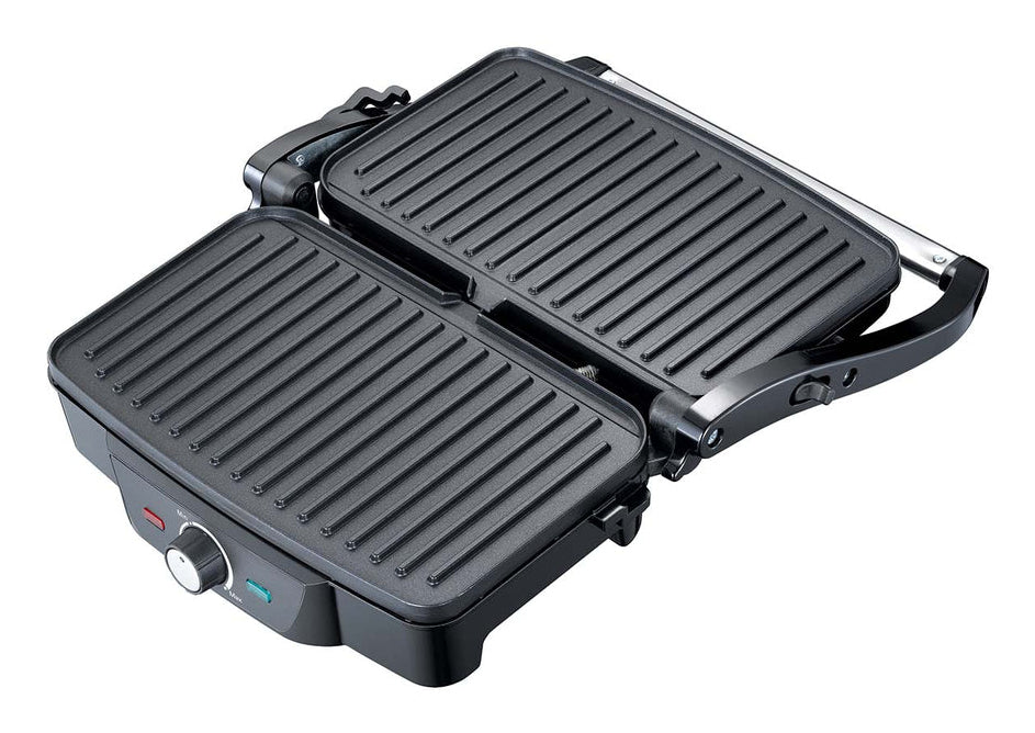 Melissa Kontaktgrill 16240108 – 1 600 W, 180°-Öffnung – Schwarz/Edelstahl