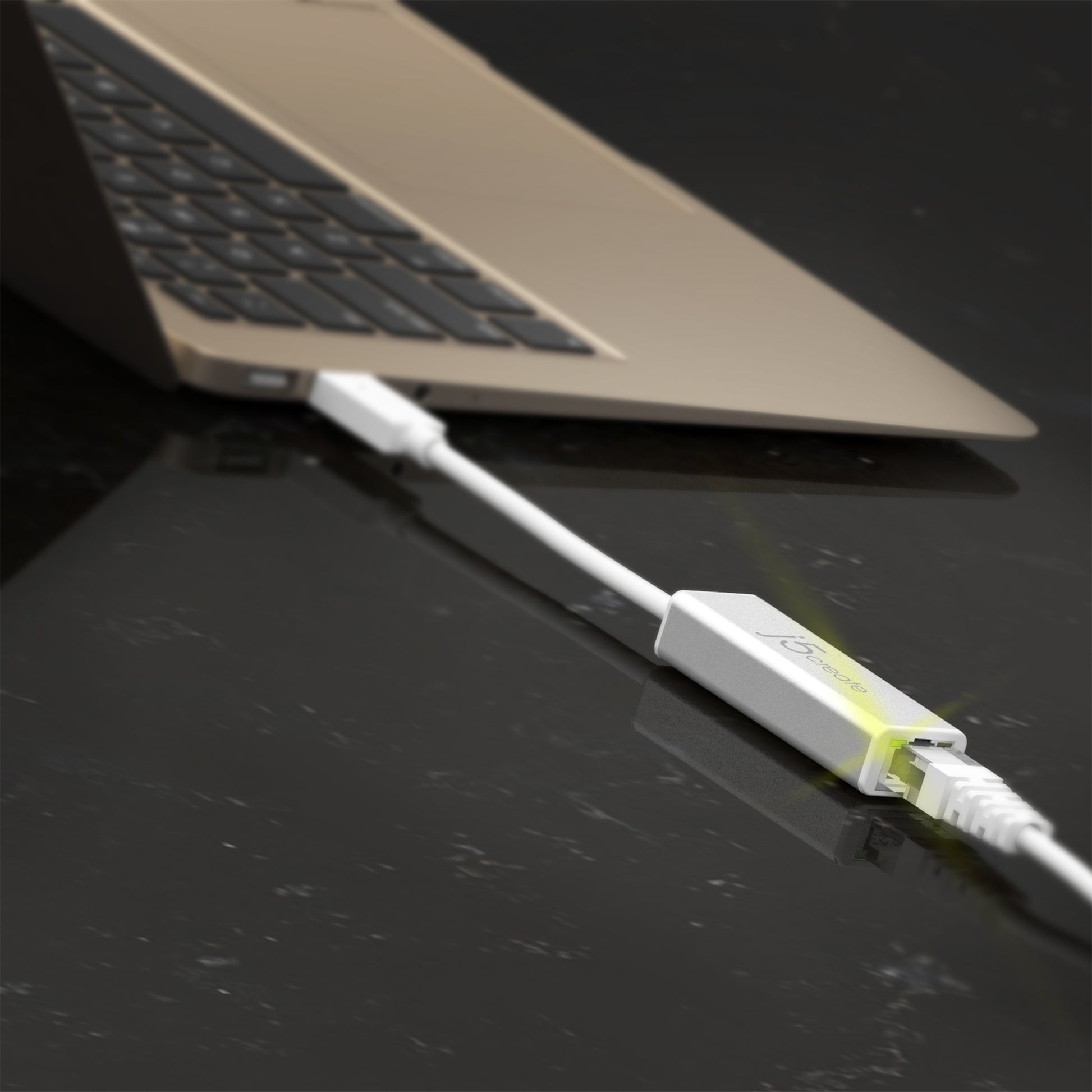 j5create JUE130 Netzwerkadapter USB zu RJ-45 – 1 Gbit/s, USB 3.2 Gen 1, 0,145 m
