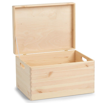 Zeller Present Aufbewahrungsbox (mit Deckel) – Holz – Natur – 400 × 230 × 300 mm