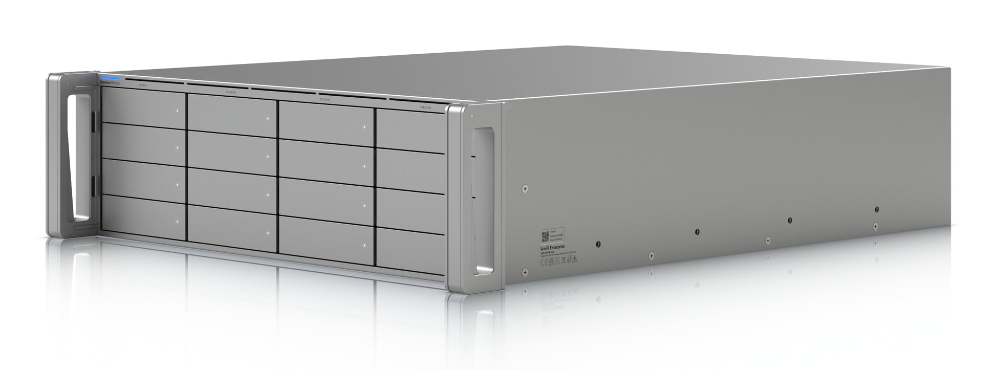 Ubiquiti UniFi Protect NVR 3U – 4K Aufzeichnung – 16 Bay (2,5"/3,5" SATA) – 550 W PSU – 1×10GbE, 2× SFP