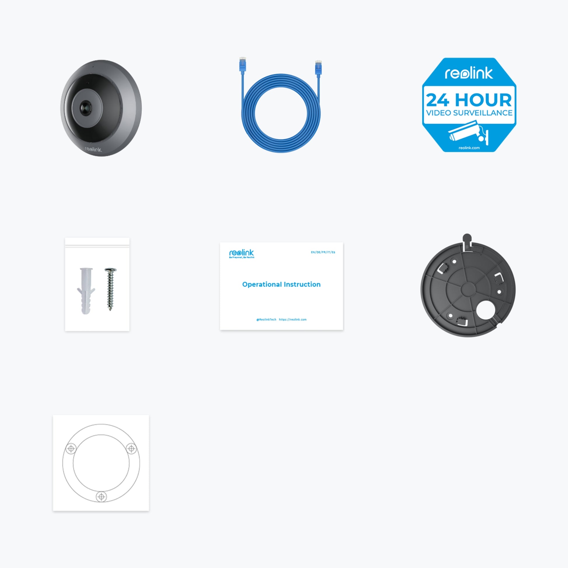 Reolink P520 Fisheye – 6,5 MP – 180° – PoE – Indoor