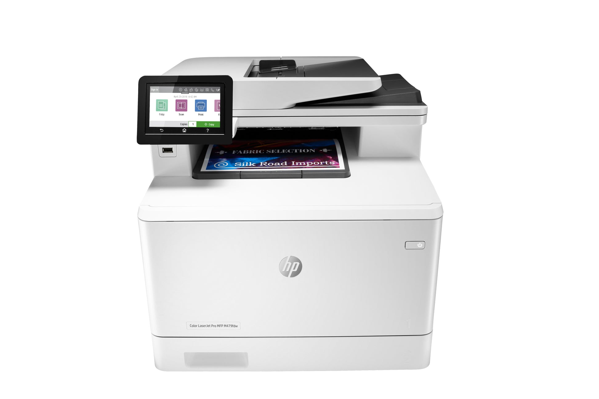 HP Laserjet Pro M479FDW – Farbiges Laser-MFP A4, 4-in-1 – USB/LAN/WLAN – Duplex, ADF, 50-Blatt ADF – 27 Seiten/Min. S/W