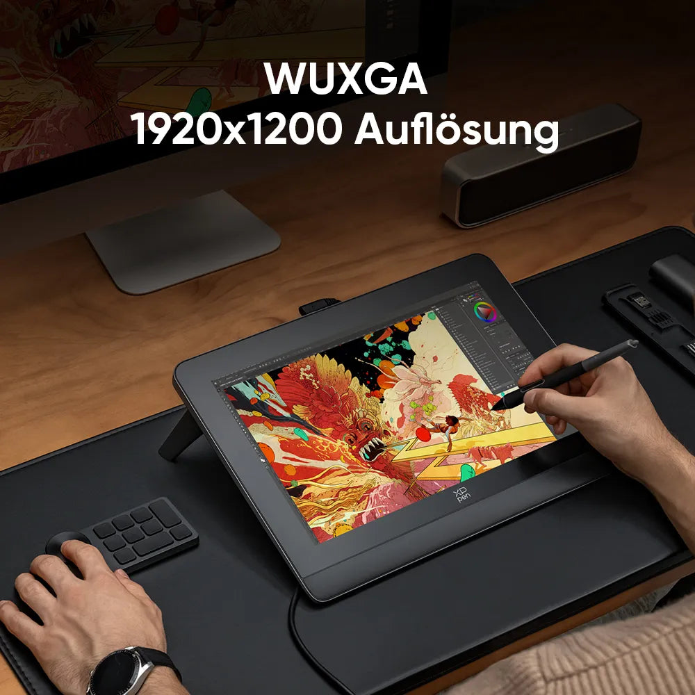 XPPen XP-Pen – Stiftdisplay Artist Pro 14 (Gen2), 13,9", schwarz, 16384 Druckstufen, 299 × 187 mm, USB-C