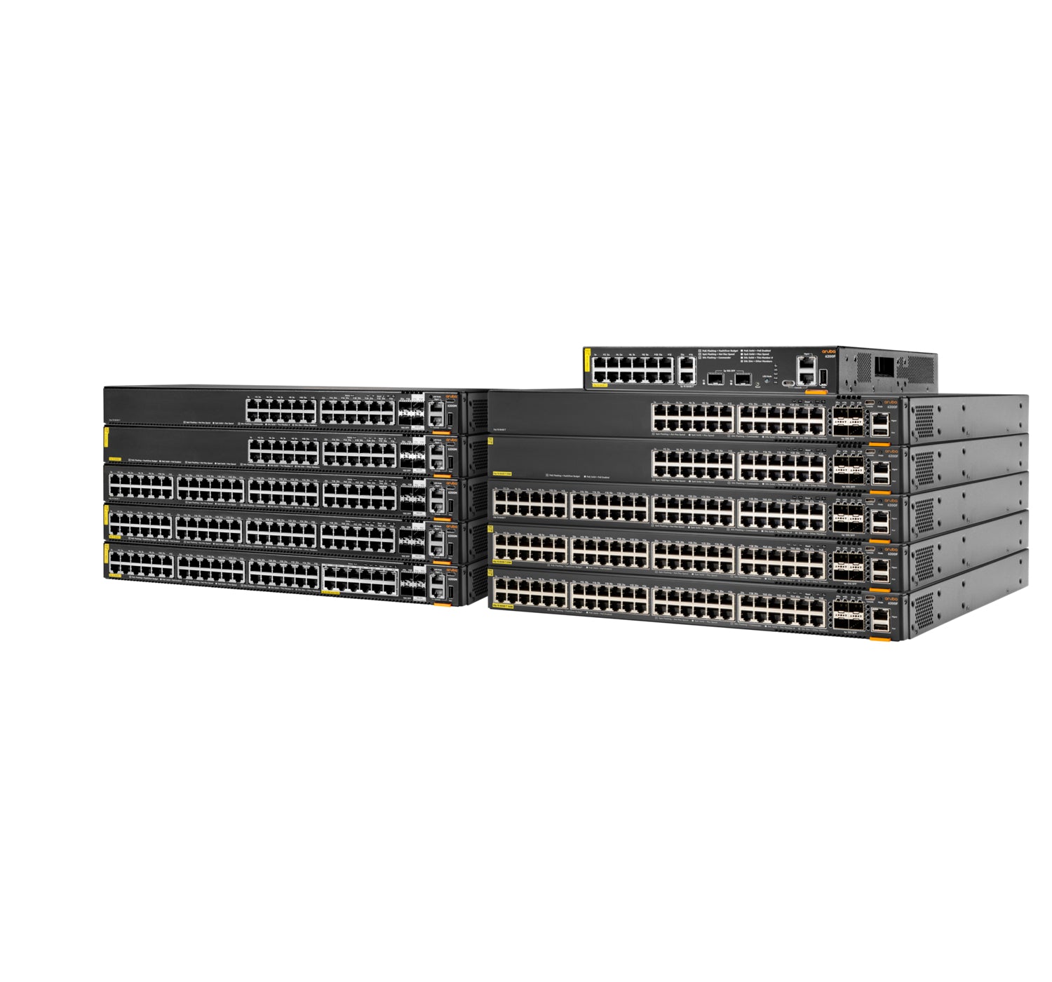 HPE Aruba CX 6200F 12G Class4 – Managed Switch – 12×GbE, 2×SFP+, L3, PoE+ 139 W, 1U