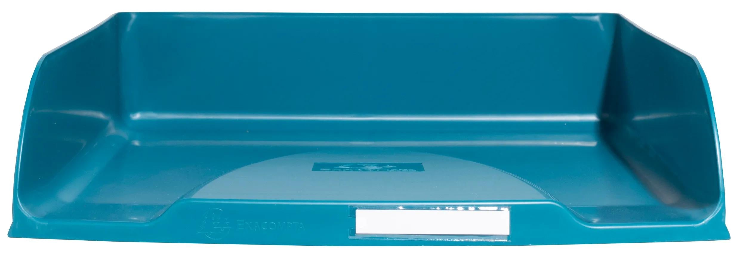 Exacompta Neo Deco – Briefkorb für A4+, hoch, Polystyrol (PS), türkis, 346 × 65 × 255 mm