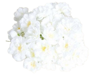 Dekomat AG Künstliche Blütenpflanze – Ø 4 cm – Kunstseide, Weiss