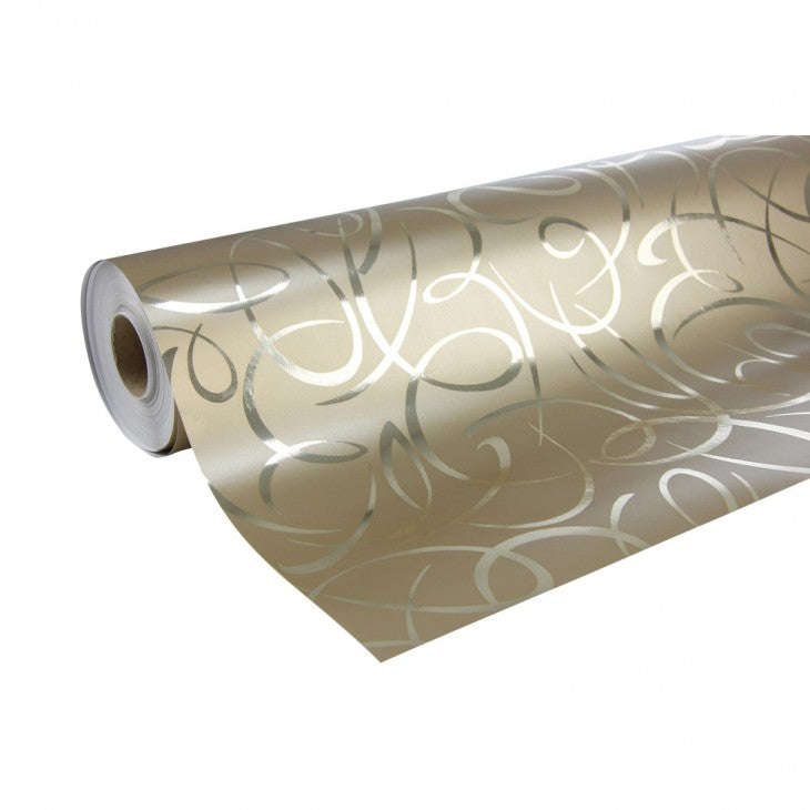 Clairefontaine Geschenkpapier – Arabesque Gold, beschichtet, Secare-Rolle