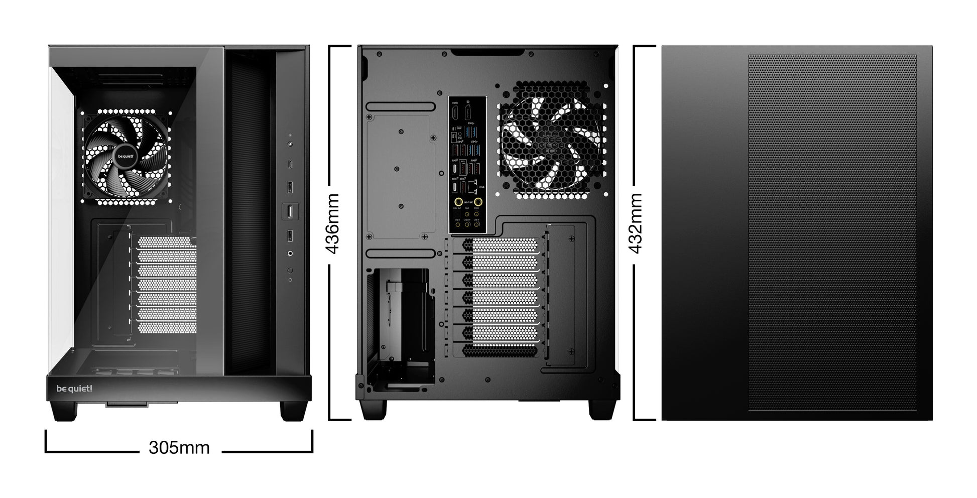 be quiet! be quiet Light Base 500 – Midi-Tower – ATX, micro-ATX, Mini-ITX, Schwarz