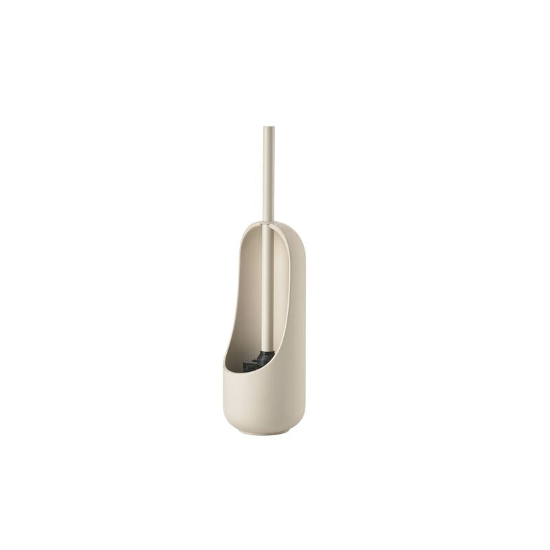 Zone Denmark Sensu – WC-Bürstenset – Keramik, beige, H 41 cm, Ø 11,8 cm