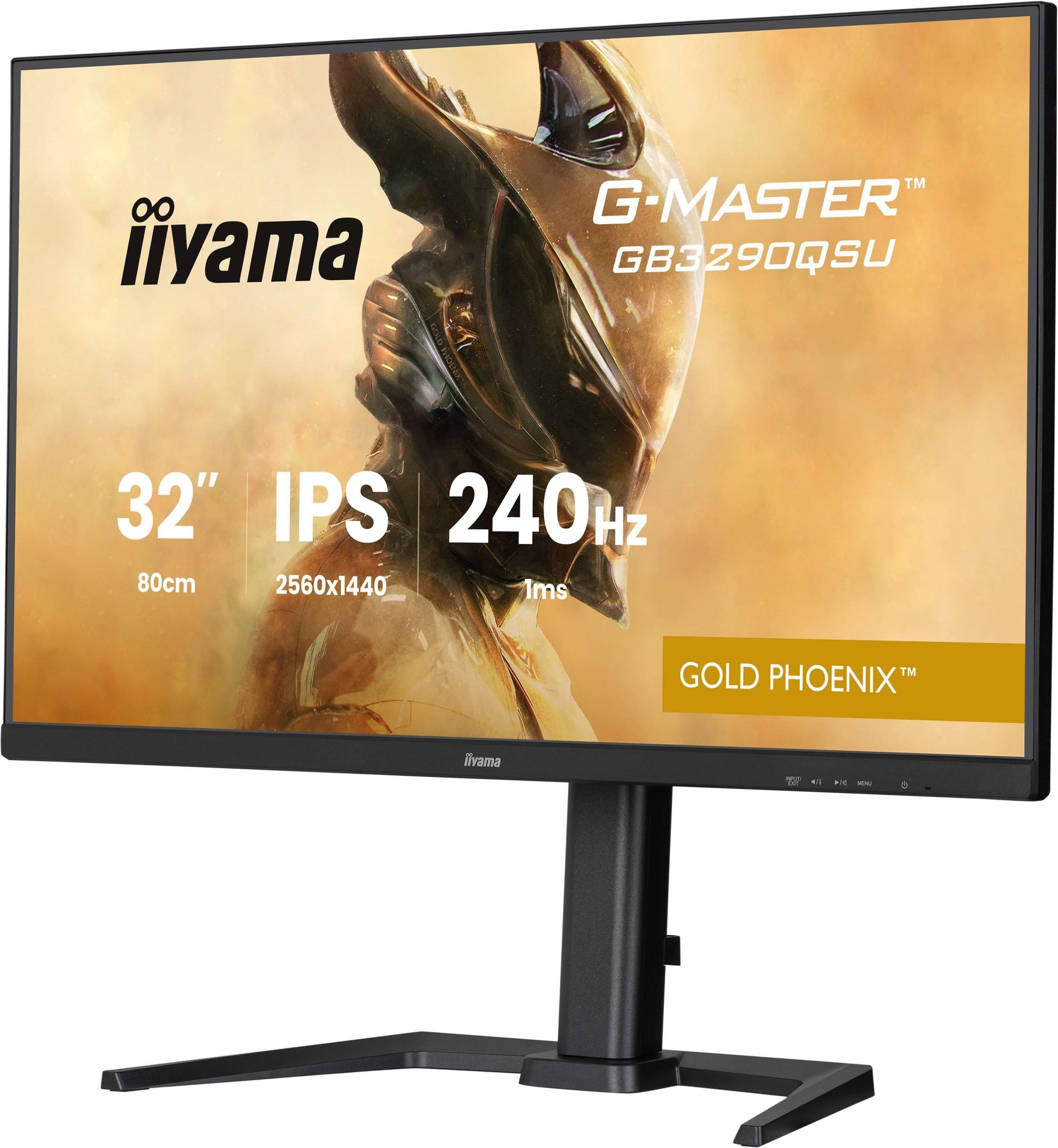 iiyama G-MASTER GB3290QSU-B1 – Monitor, 31,5" 2560 × 1440 (WQHD), IPS, 240 Hz, 400 cd/m²