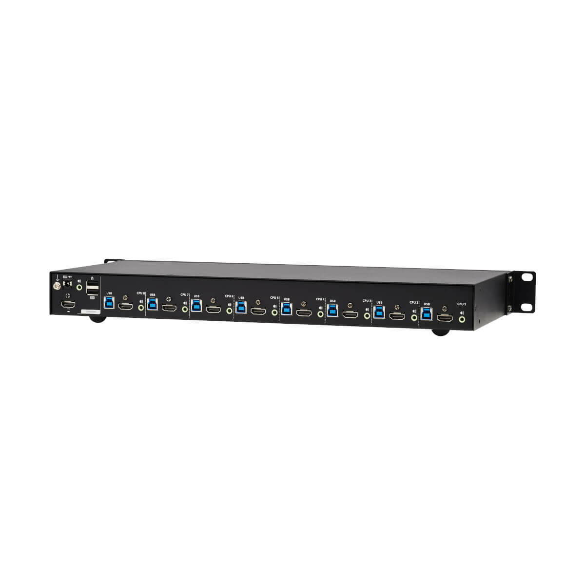 Tripp Lite B024-H4U08 – 8-Port HDMI KVM-Switch – 4K/60 Hz, USB 2.0-Hub, Audio, 1U-Rack