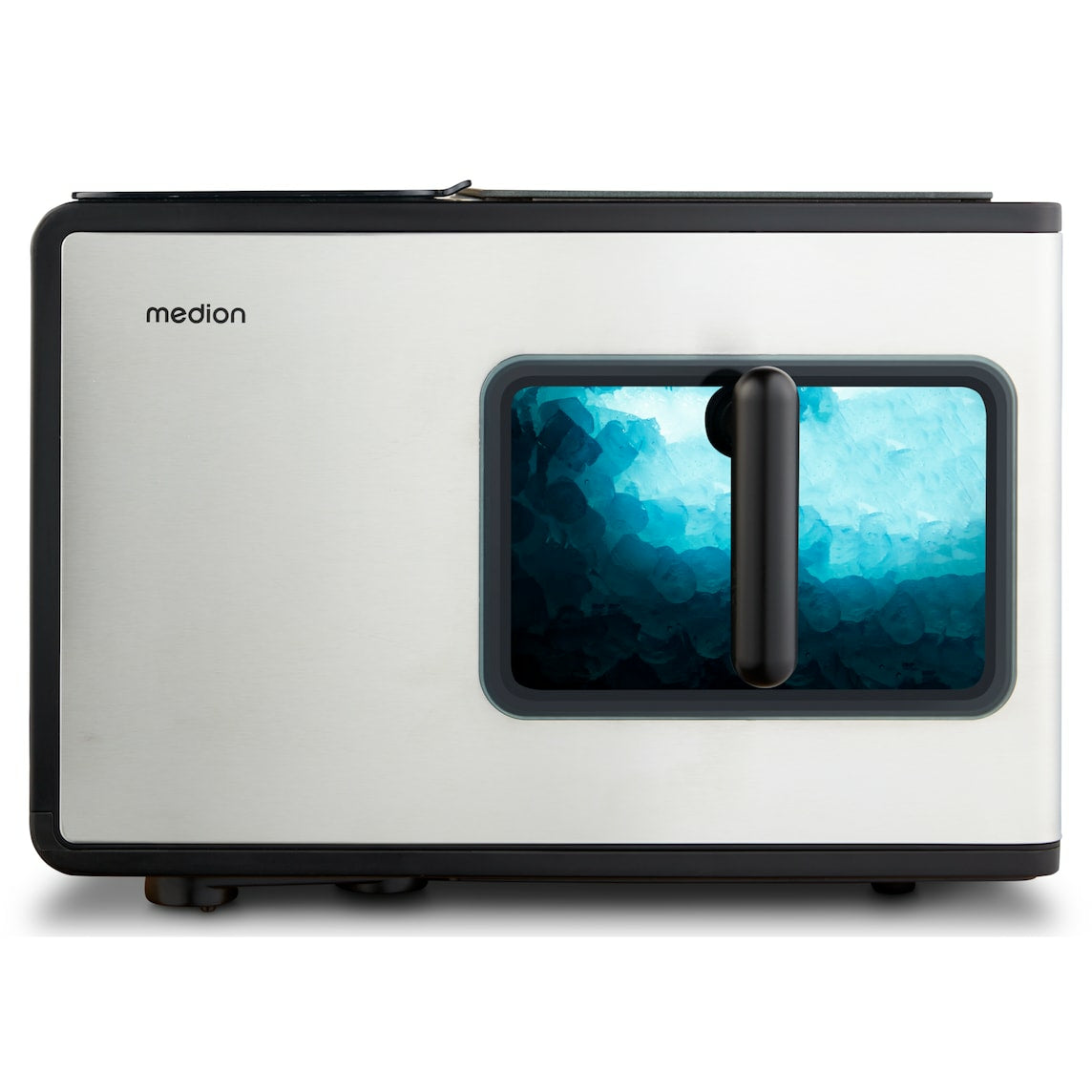 MEDION Eiswürfelmaschine MD 11960 – 15 kg/24 h, 2 l – schwarz/edelstahl