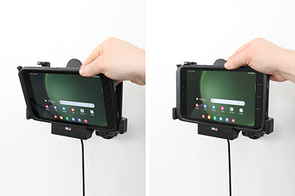 Brodit Fahrzeug-Dock für Samsung Galaxy Tab Active 5/3 (SM‑X300/SM‑X306B; SM‑T570/SM‑T575) – mit Ladefunktion