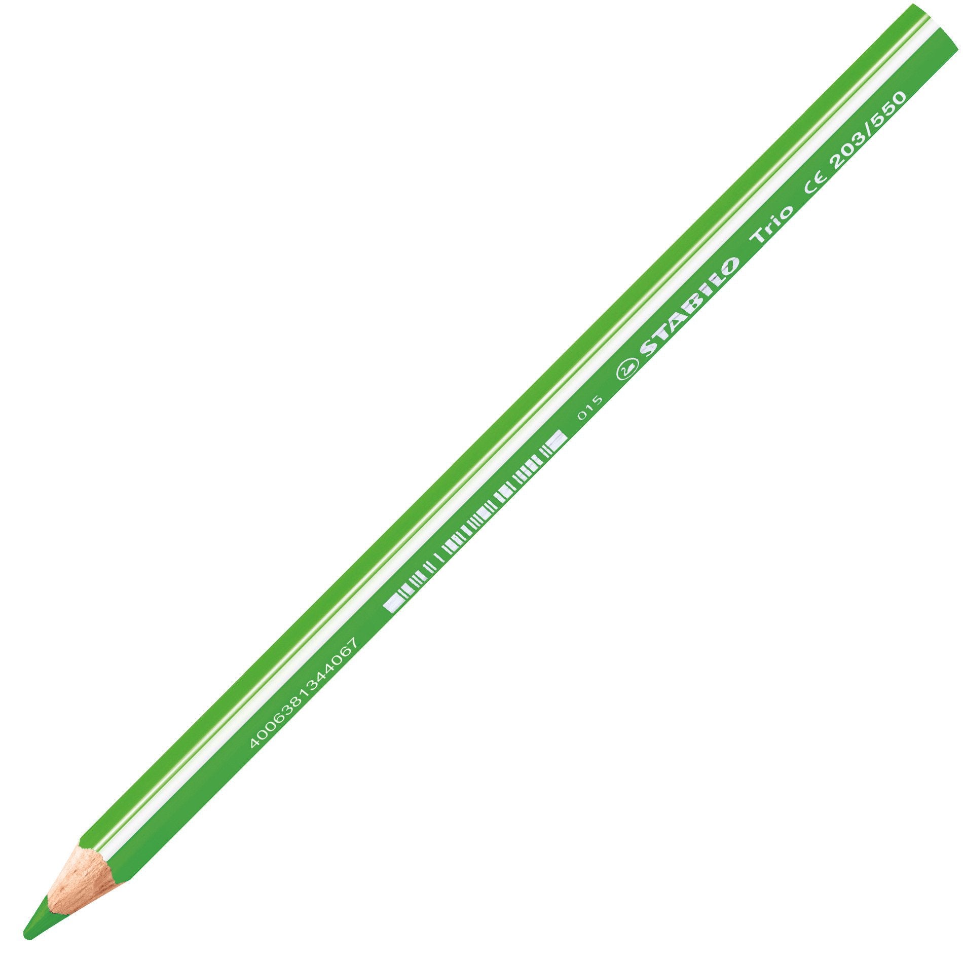 STABILO Buntstifte Trio – Jumbo, Dreikant, Minen-Ø 4,2 mm, Einzelstift, Grün