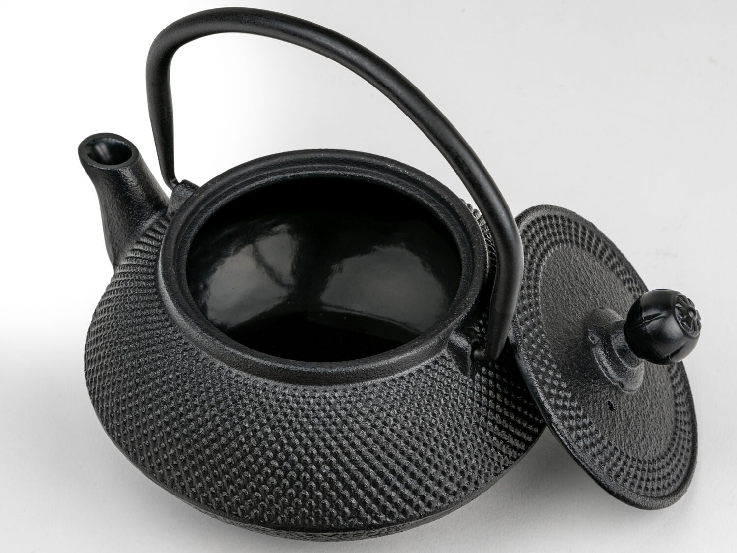 Bredemeijer Jang – Teekanne, 0,5 l, Gusseisen, Edelstahl-Teesieb, Schwarz, für Gas
