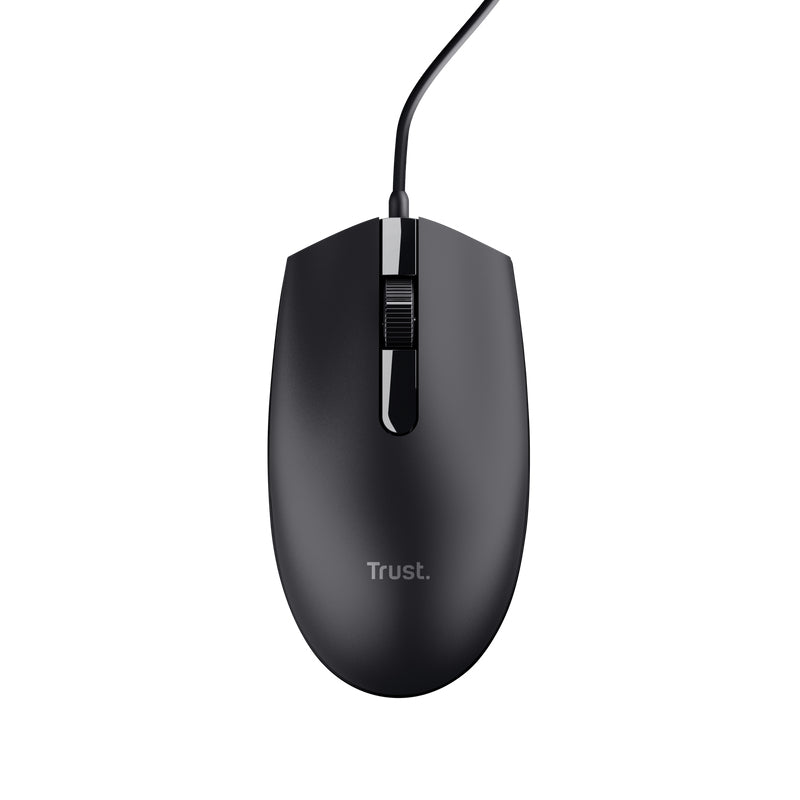 Trust TM-101 ECO für B2B – Maus – Kabelgebunden (USB-A), 1200 DPI, beidhändig, Schwarz