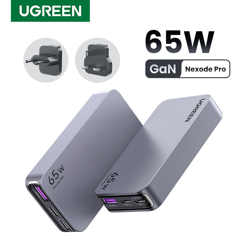 Ugreen Nexode Pro Ladegerät – 65 W, 3 Ports, PD, QC, GaN
