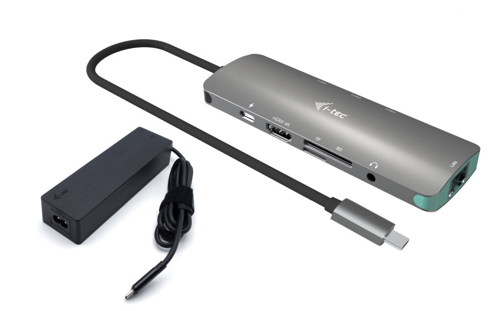 i-tec MetalNanoDock Dockingstation – USB-C, HDMI, 3× USB-A, 100 W PD, GbE, für Windows/Mac/ChromeOS