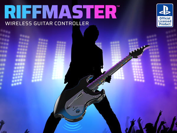 PDP Riffmaster – Gamepad – Kabellos, 36 h Akku – für PS5, PS4 & PC – Schwarz